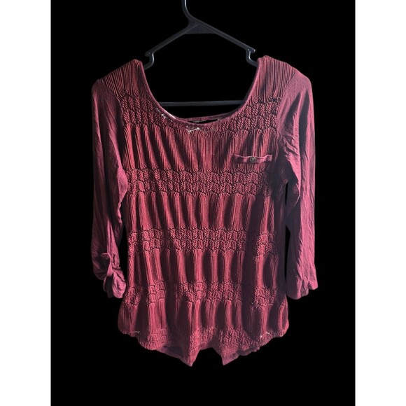Source Unknown Tops - Maurices Burgundy Top Size Medium